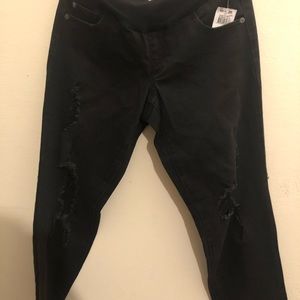 Maternity LED jeans “McKenzie” black sz 25 BNWT